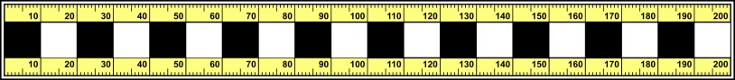 Měřítko Ž 20 x 2 cm ČBM28